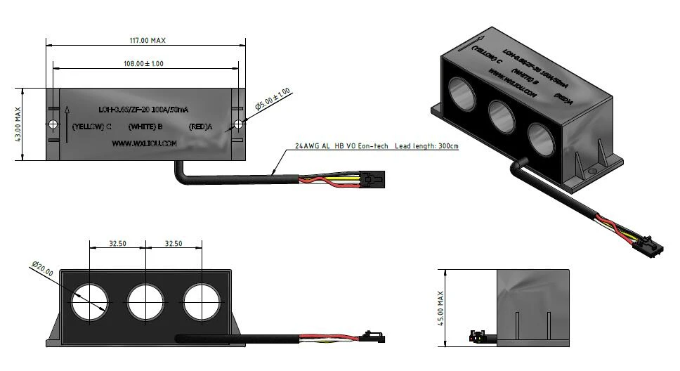 LO-TP0005 DIMENSIONS LO-TP0005 DIMENSIONS